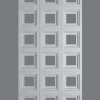 Panel PU casetones cuadrados D005 - Blanco
