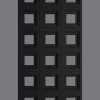 Panel PU casetones cuadrados D005 - Negro