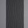 Panel PU ondas verticales F008 - Negro