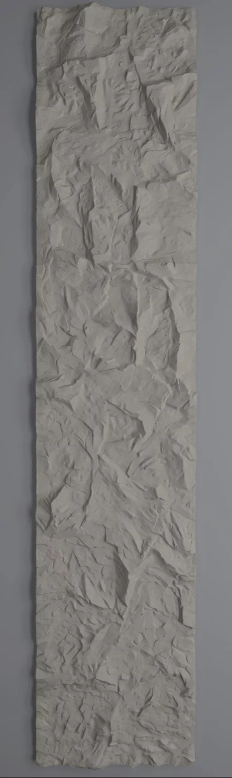 Panel PU piedra alargada K002 (290 cm) - Gris