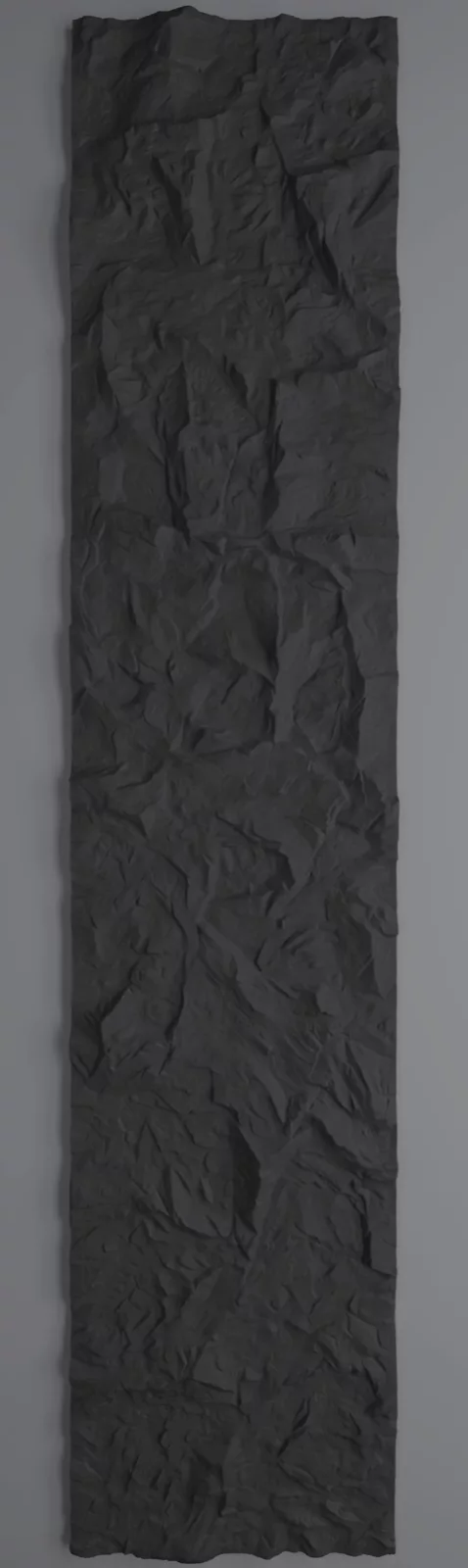 Panel PU piedra alargada K002 (290 cm) - Negro