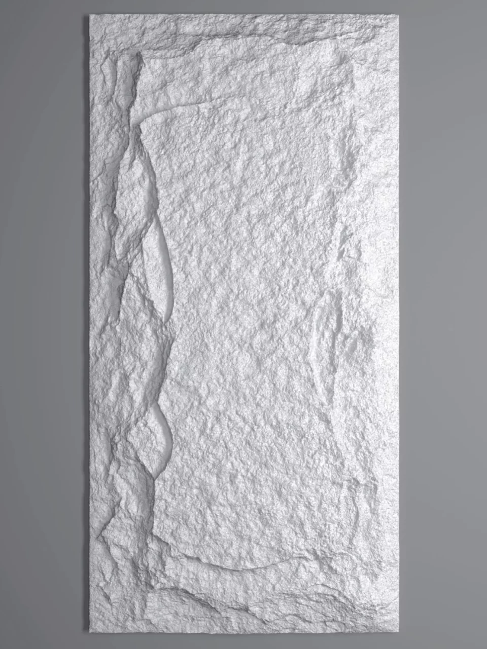 Panel PU piedra natural rústica B001 - Blanco
