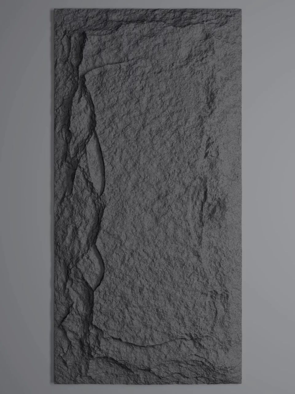 Panel PU piedra natural rústica B001 - Negro